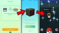 The mystery box's in-game model in Pokemon GO (Image via Niantic)